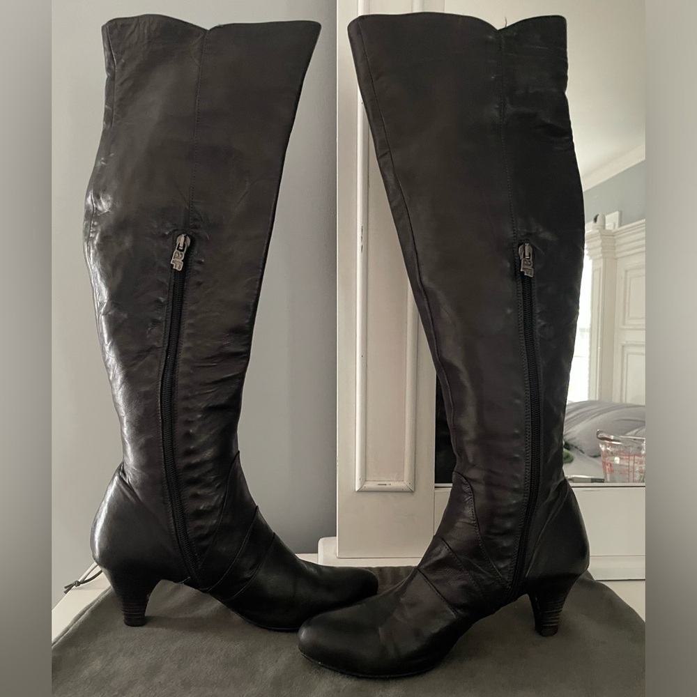 Alberto Fermani Knee High Boots Made In Italy